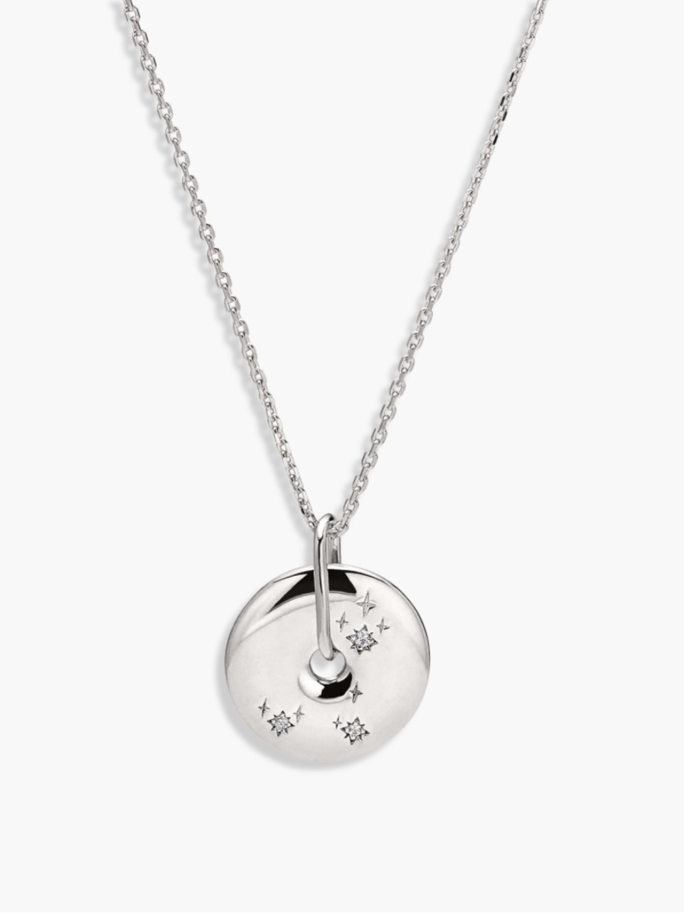🐟 {PRICE FIRM} Mejuri Zodiac Pendant Necklakce ~ Pisces, Sterling Silver - Picture 2 of 10